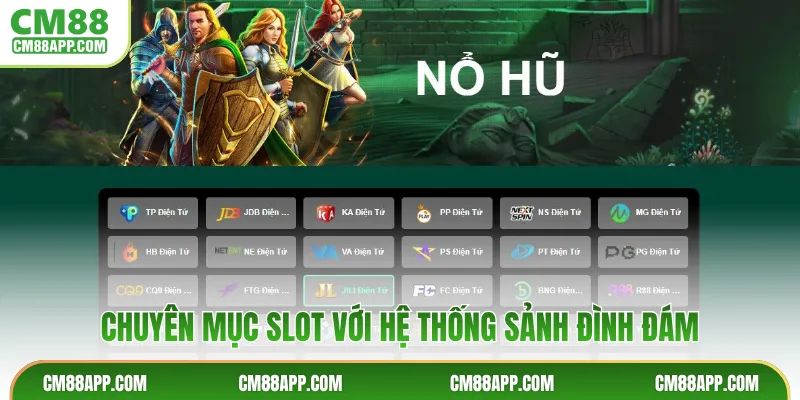 Chuyên mục slot với hệ thống sảnh đình đám